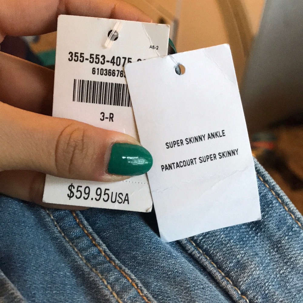Sold. Hollister distressed light wash jeans - Picture 8 of 10